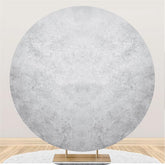 Lofaris Grey Abstract Birthday Party Custom Circle Backdrop